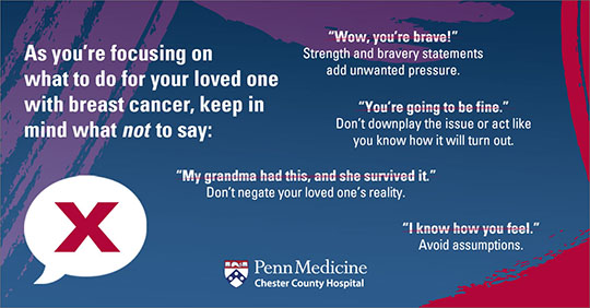 What Not To Say to a Loved One with Breast Cancer